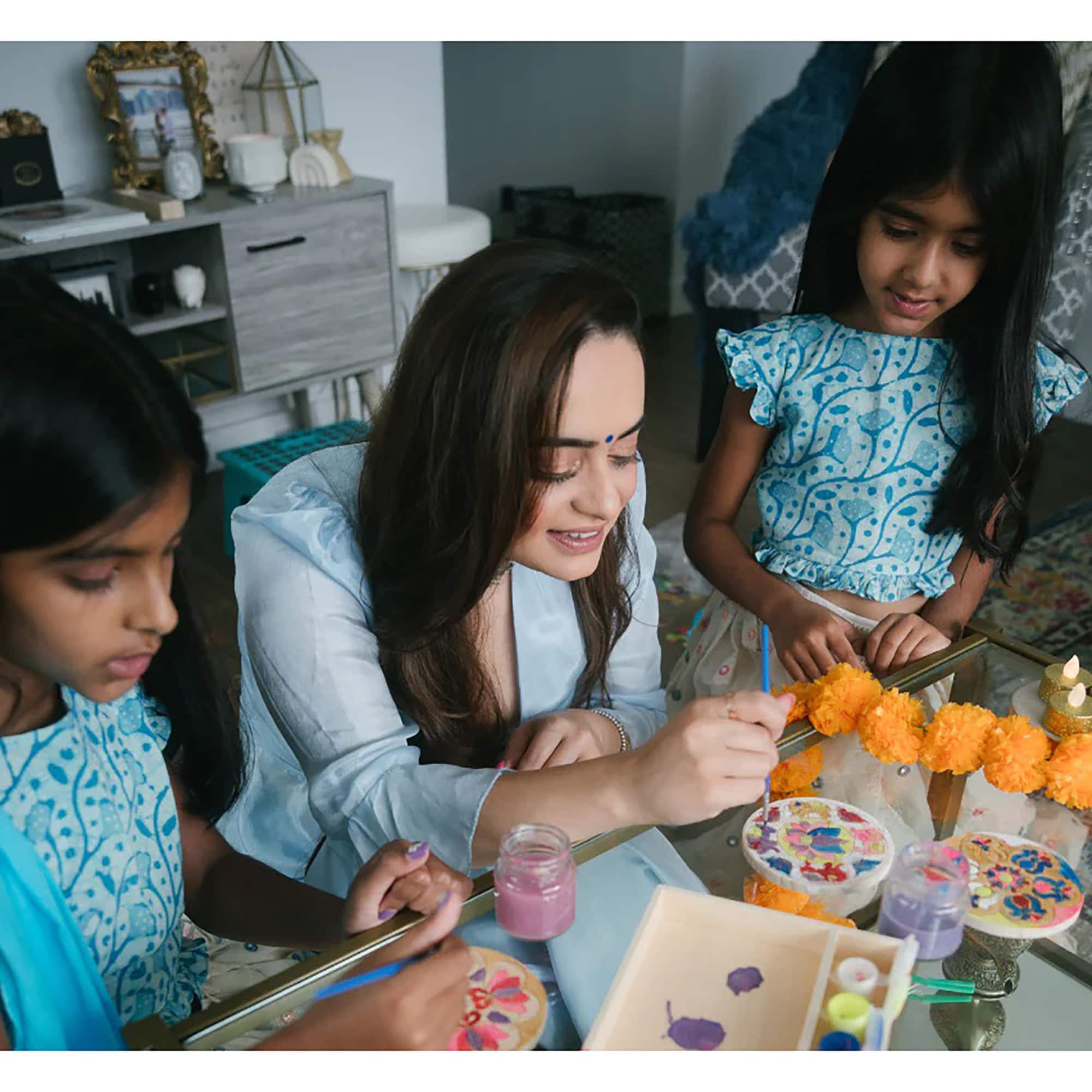 Kulture Khazana Make Your Own Rangoli Coaster Kit